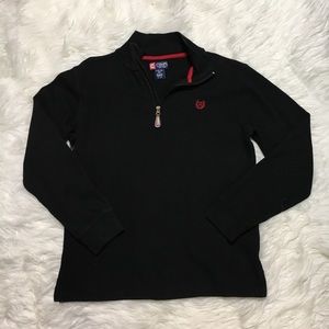 Chaps 3/4 zip long sleeve